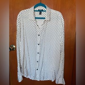 Male printed button down shirt